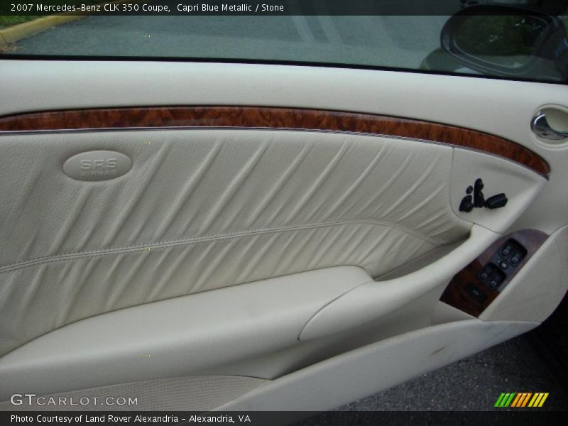Capri Blue Metallic / Stone 2007 Mercedes-Benz CLK 350 Coupe