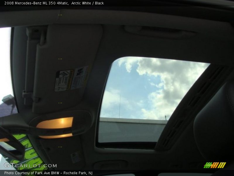 Arctic White / Black 2008 Mercedes-Benz ML 350 4Matic