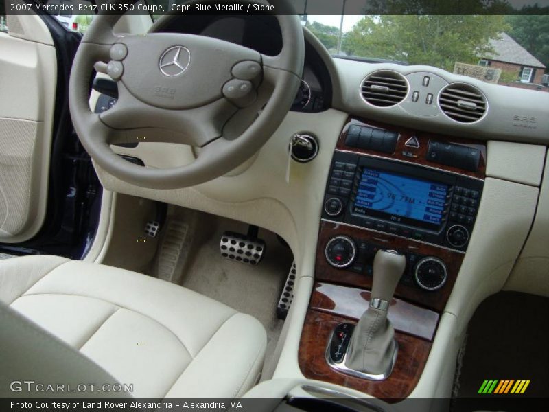 Capri Blue Metallic / Stone 2007 Mercedes-Benz CLK 350 Coupe