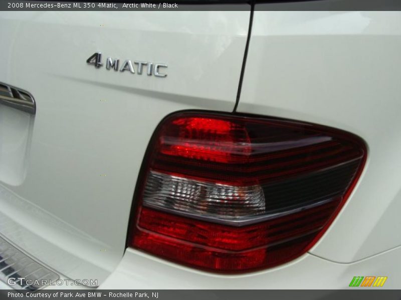Arctic White / Black 2008 Mercedes-Benz ML 350 4Matic
