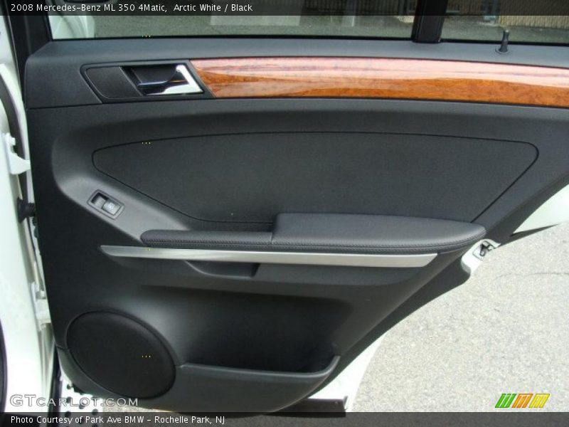 Arctic White / Black 2008 Mercedes-Benz ML 350 4Matic