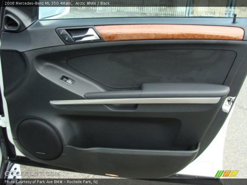 Arctic White / Black 2008 Mercedes-Benz ML 350 4Matic