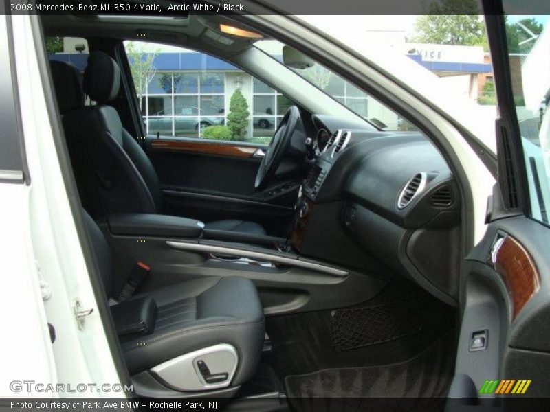 Arctic White / Black 2008 Mercedes-Benz ML 350 4Matic