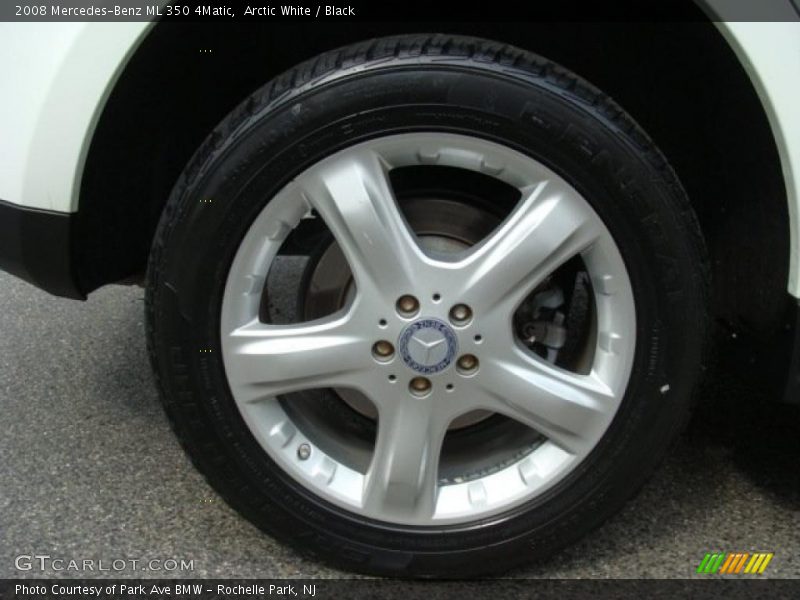 Arctic White / Black 2008 Mercedes-Benz ML 350 4Matic