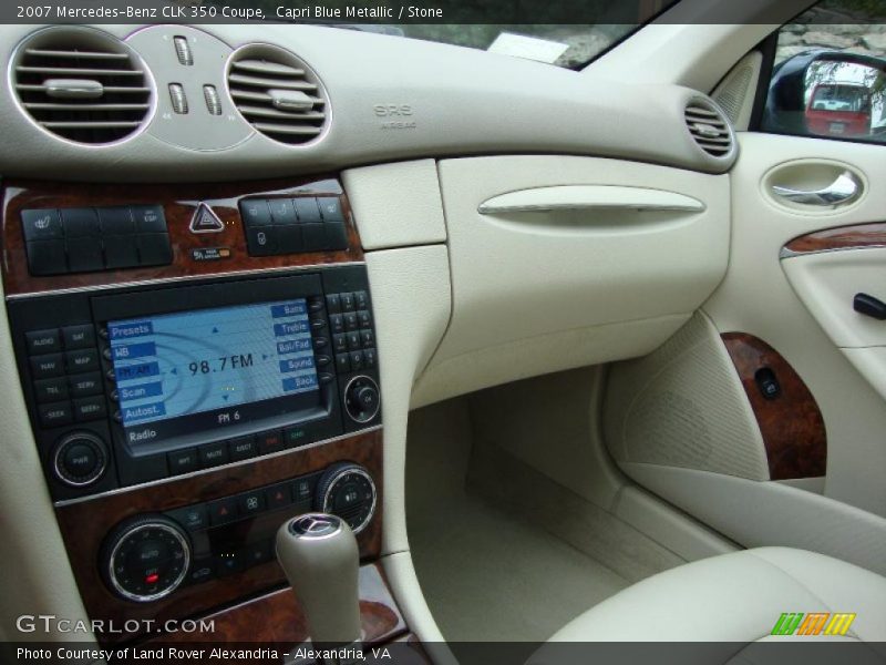 Capri Blue Metallic / Stone 2007 Mercedes-Benz CLK 350 Coupe