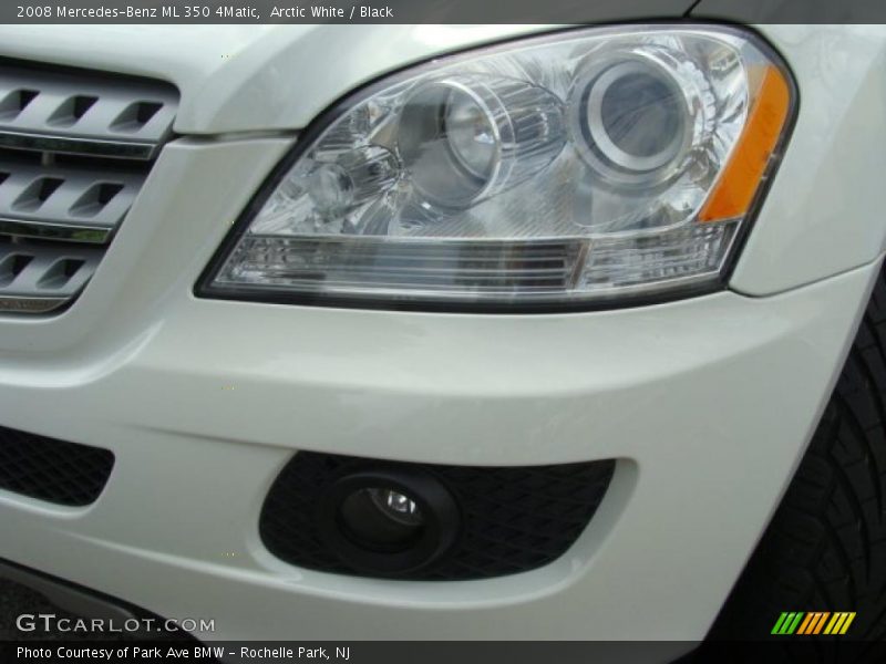 Arctic White / Black 2008 Mercedes-Benz ML 350 4Matic