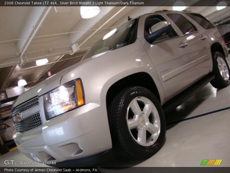Silver Birch Metallic / Light Titanium/Dark Titanium 2008 Chevrolet Tahoe LTZ 4x4