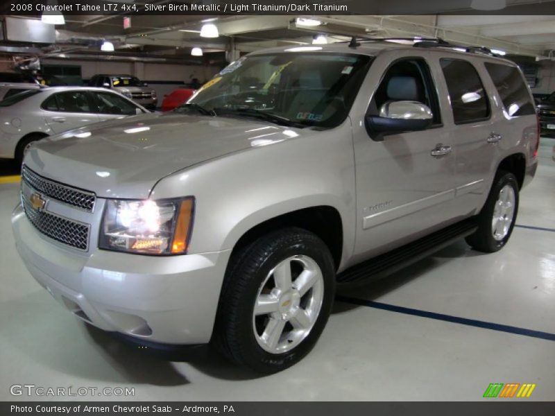 Silver Birch Metallic / Light Titanium/Dark Titanium 2008 Chevrolet Tahoe LTZ 4x4