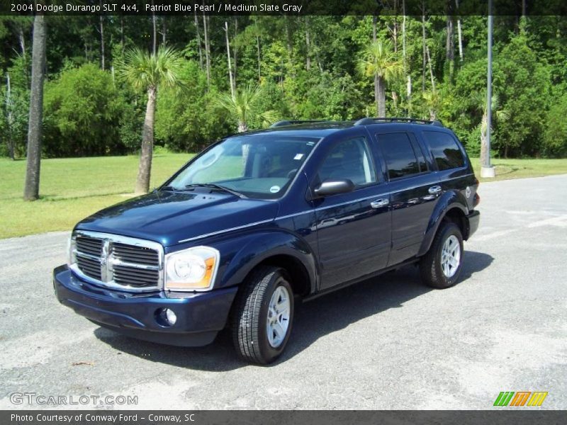 Patriot Blue Pearl / Medium Slate Gray 2004 Dodge Durango SLT 4x4