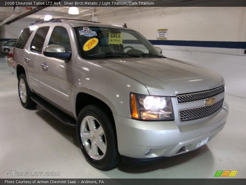 Silver Birch Metallic / Light Titanium/Dark Titanium 2008 Chevrolet Tahoe LTZ 4x4