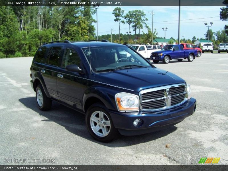 Patriot Blue Pearl / Medium Slate Gray 2004 Dodge Durango SLT 4x4