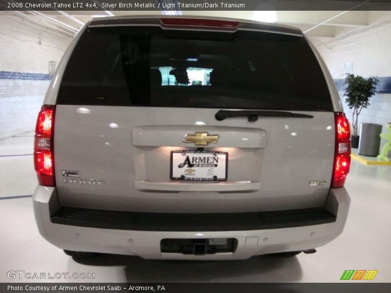 Silver Birch Metallic / Light Titanium/Dark Titanium 2008 Chevrolet Tahoe LTZ 4x4