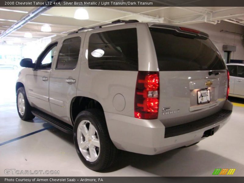 Silver Birch Metallic / Light Titanium/Dark Titanium 2008 Chevrolet Tahoe LTZ 4x4