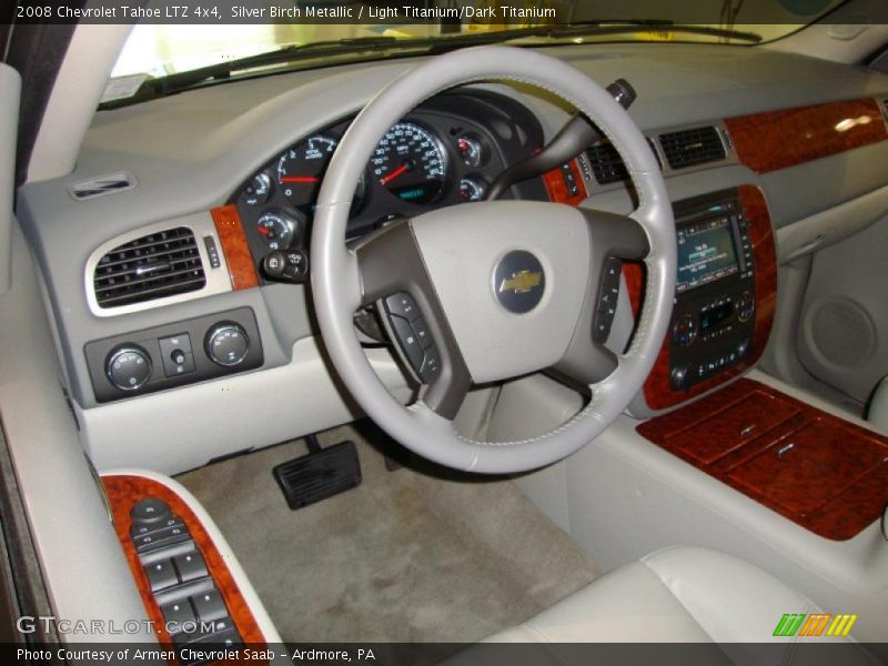 Silver Birch Metallic / Light Titanium/Dark Titanium 2008 Chevrolet Tahoe LTZ 4x4