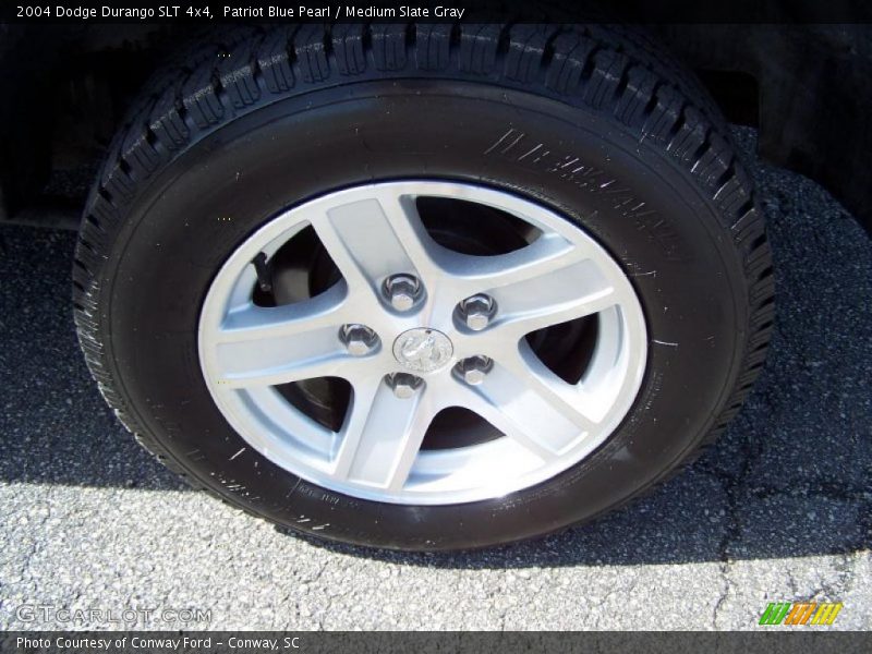 Patriot Blue Pearl / Medium Slate Gray 2004 Dodge Durango SLT 4x4