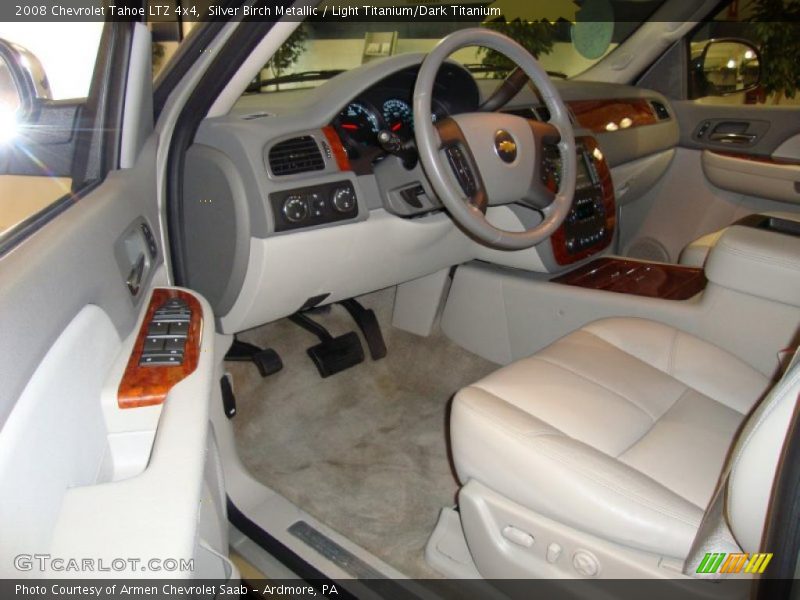 Silver Birch Metallic / Light Titanium/Dark Titanium 2008 Chevrolet Tahoe LTZ 4x4