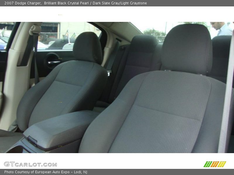 Brilliant Black Crystal Pearl / Dark Slate Gray/Light Graystone 2007 Dodge Charger