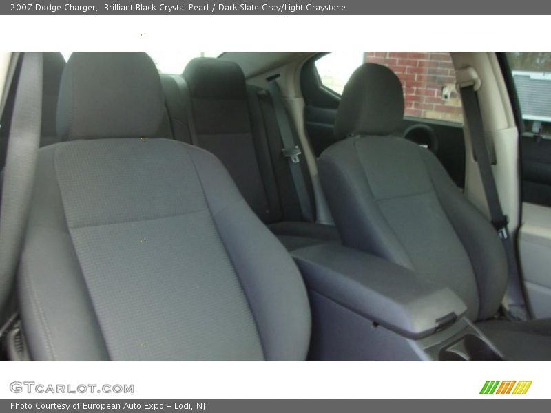 Brilliant Black Crystal Pearl / Dark Slate Gray/Light Graystone 2007 Dodge Charger