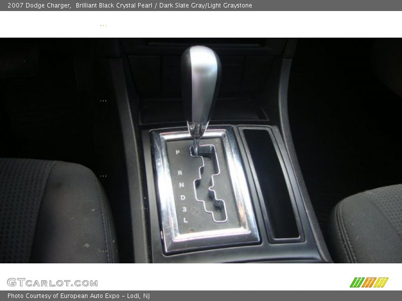 Brilliant Black Crystal Pearl / Dark Slate Gray/Light Graystone 2007 Dodge Charger