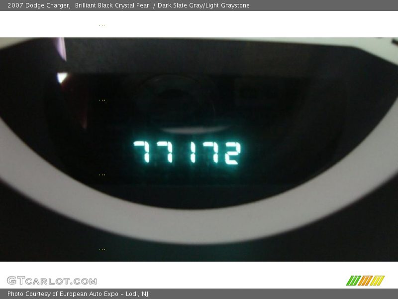 Brilliant Black Crystal Pearl / Dark Slate Gray/Light Graystone 2007 Dodge Charger