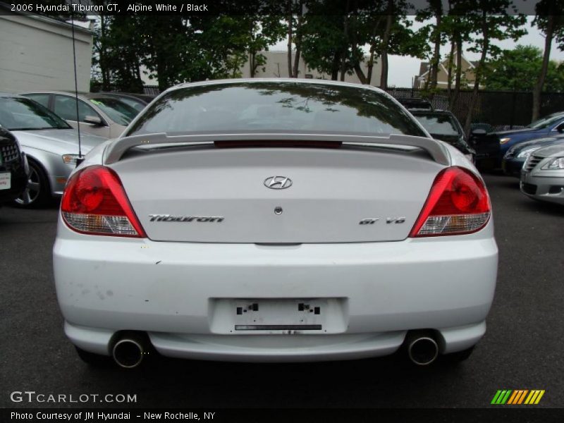 Alpine White / Black 2006 Hyundai Tiburon GT