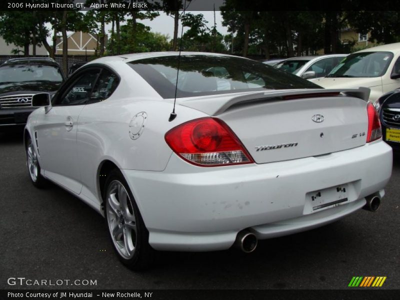 Alpine White / Black 2006 Hyundai Tiburon GT