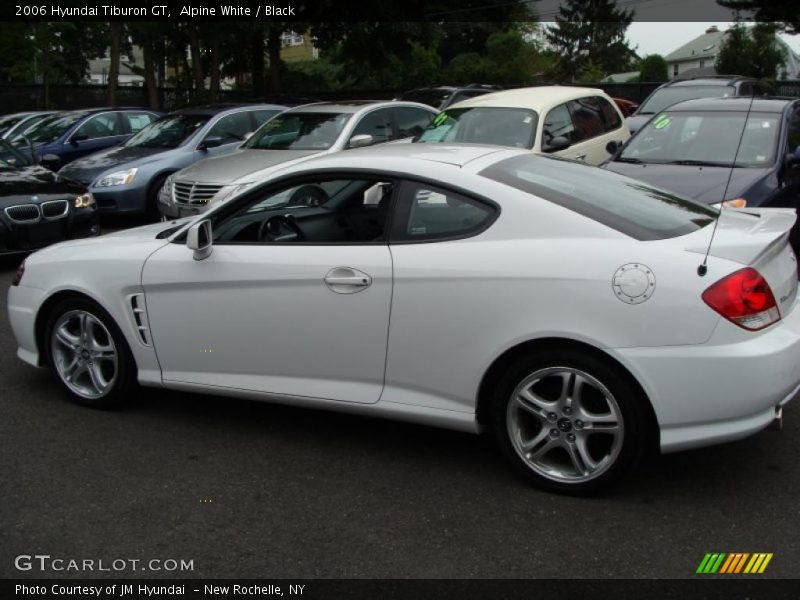 Alpine White / Black 2006 Hyundai Tiburon GT