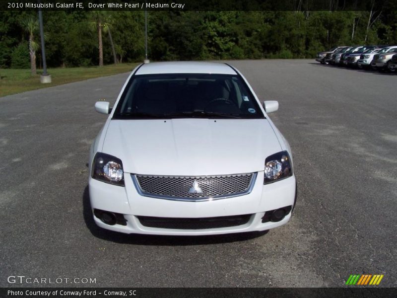 Dover White Pearl / Medium Gray 2010 Mitsubishi Galant FE