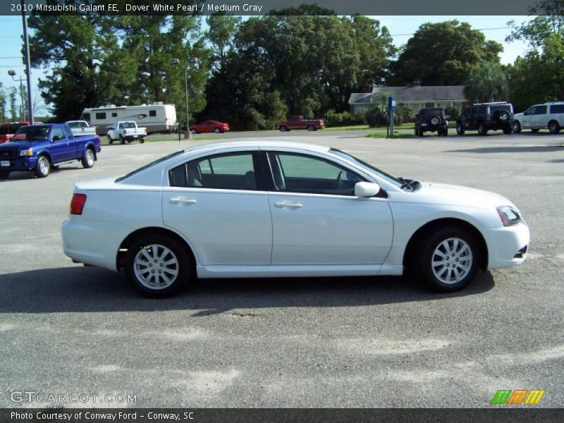 Dover White Pearl / Medium Gray 2010 Mitsubishi Galant FE