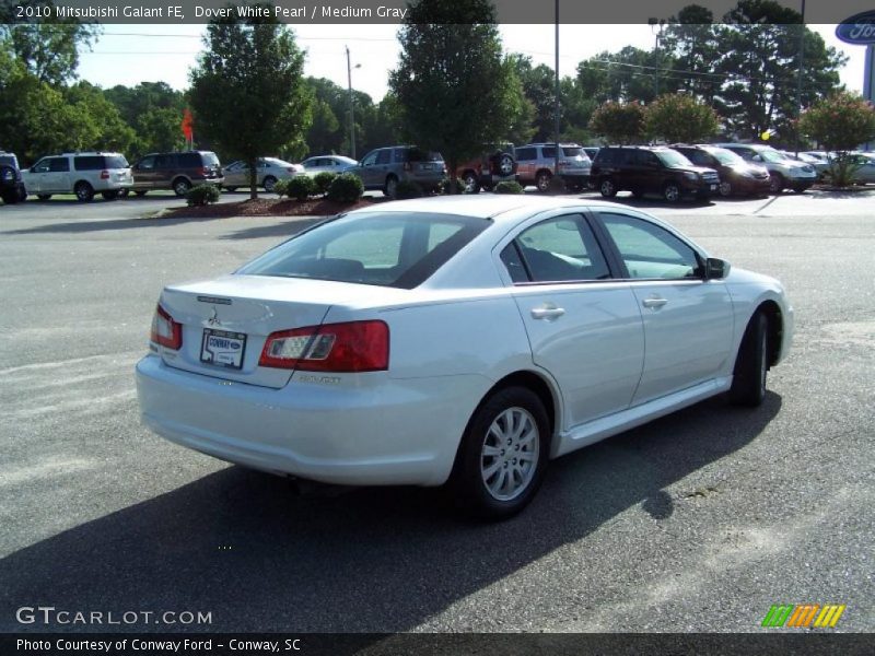 Dover White Pearl / Medium Gray 2010 Mitsubishi Galant FE