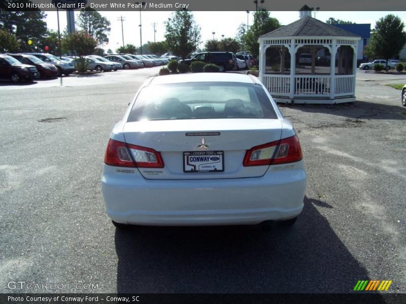 Dover White Pearl / Medium Gray 2010 Mitsubishi Galant FE