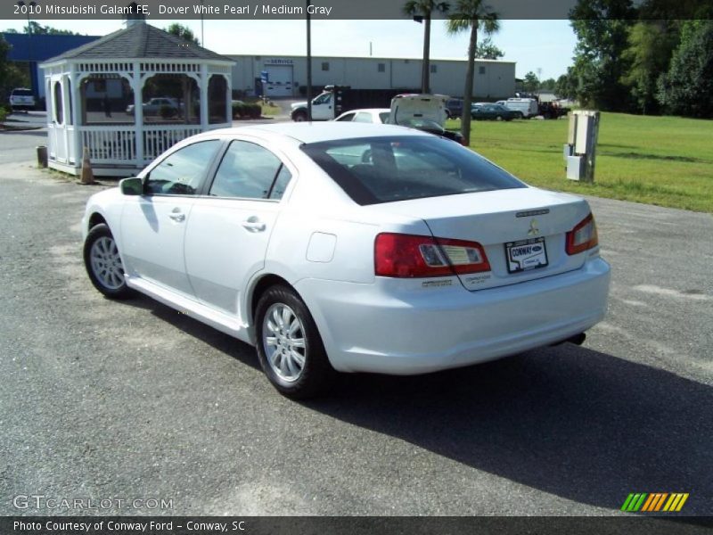 Dover White Pearl / Medium Gray 2010 Mitsubishi Galant FE