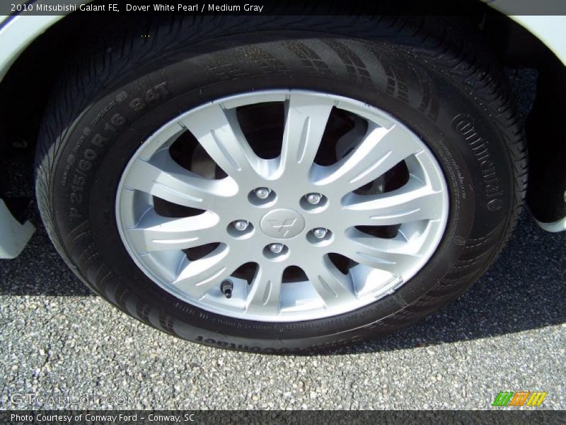 Dover White Pearl / Medium Gray 2010 Mitsubishi Galant FE