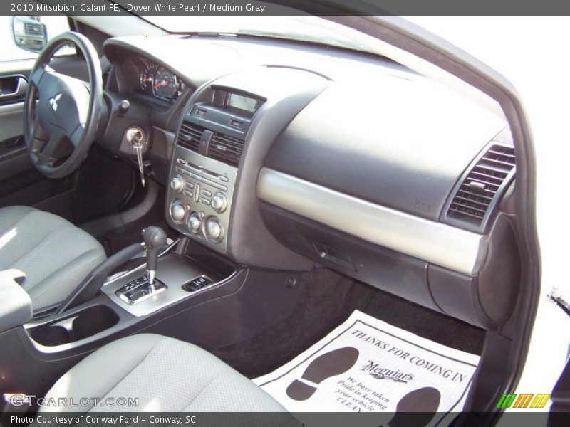Dover White Pearl / Medium Gray 2010 Mitsubishi Galant FE