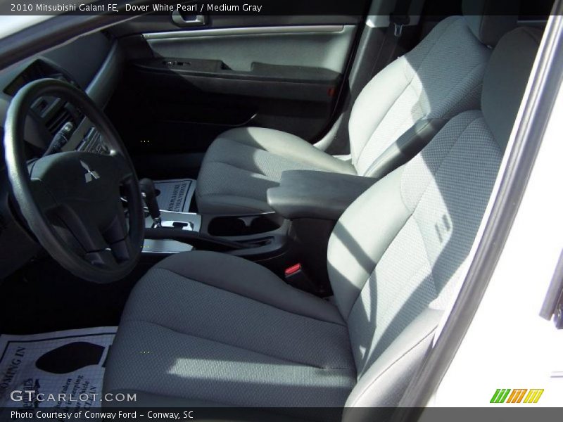 Dover White Pearl / Medium Gray 2010 Mitsubishi Galant FE