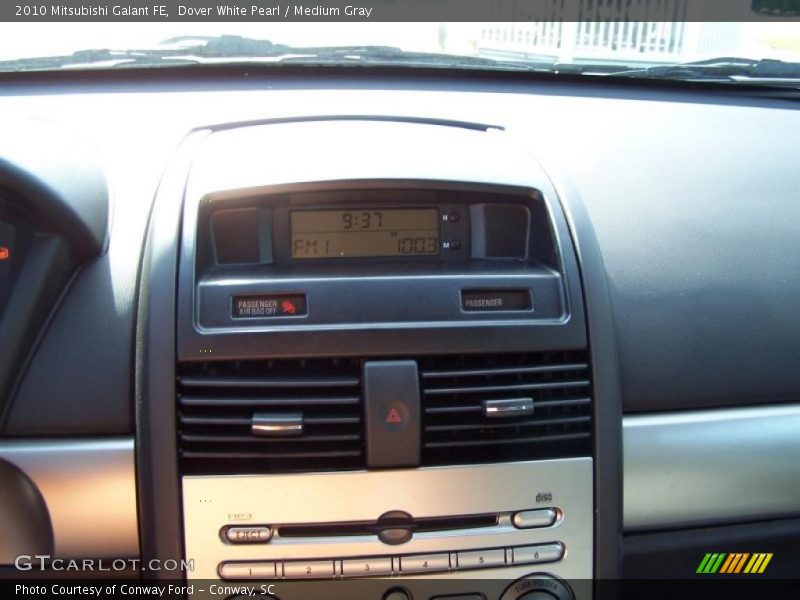 Dover White Pearl / Medium Gray 2010 Mitsubishi Galant FE