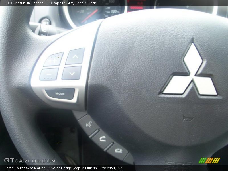 Graphite Gray Pearl / Black 2010 Mitsubishi Lancer ES