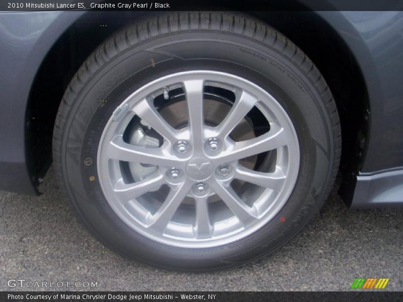 Graphite Gray Pearl / Black 2010 Mitsubishi Lancer ES