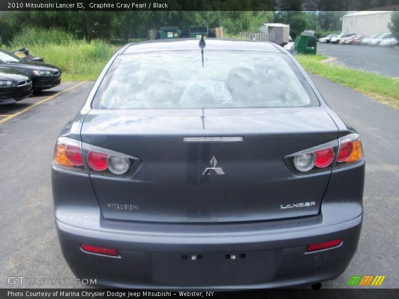 Graphite Gray Pearl / Black 2010 Mitsubishi Lancer ES