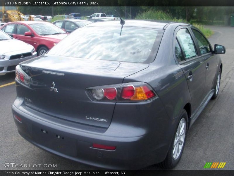 Graphite Gray Pearl / Black 2010 Mitsubishi Lancer ES