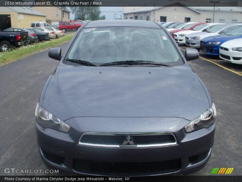 Graphite Gray Pearl / Black 2010 Mitsubishi Lancer ES