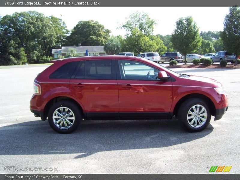 Redfire Metallic / Charcoal Black 2009 Ford Edge SEL