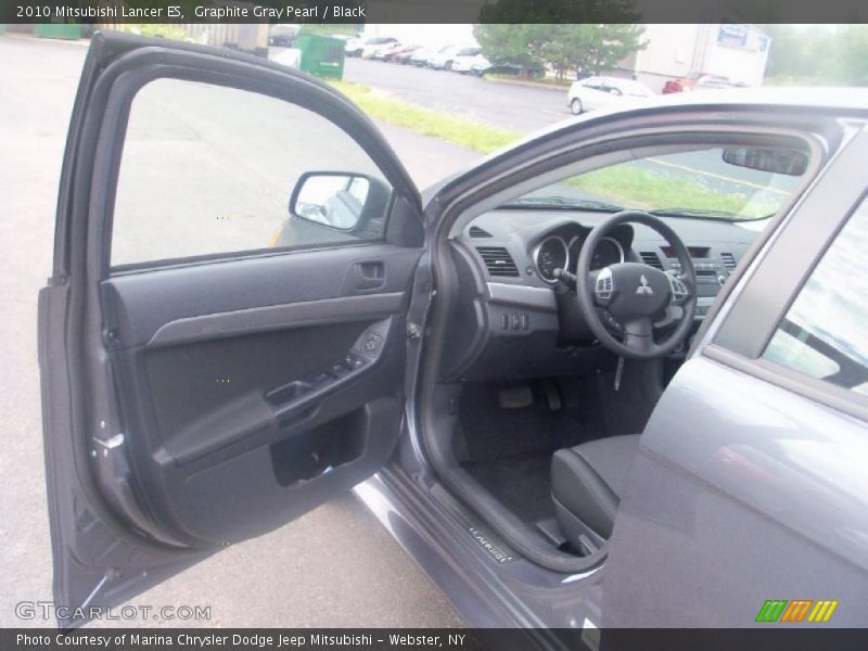 Graphite Gray Pearl / Black 2010 Mitsubishi Lancer ES