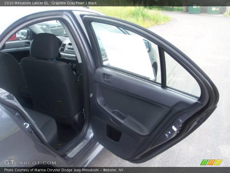 Graphite Gray Pearl / Black 2010 Mitsubishi Lancer ES