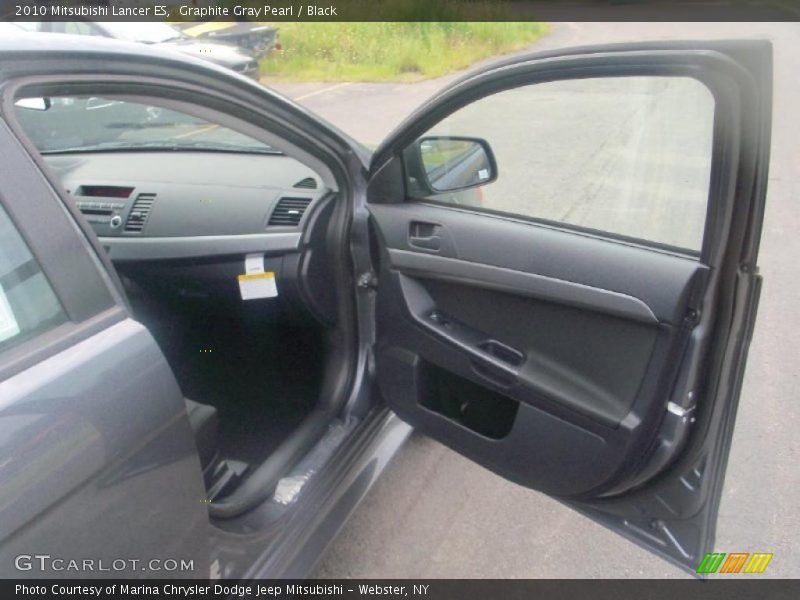 Graphite Gray Pearl / Black 2010 Mitsubishi Lancer ES