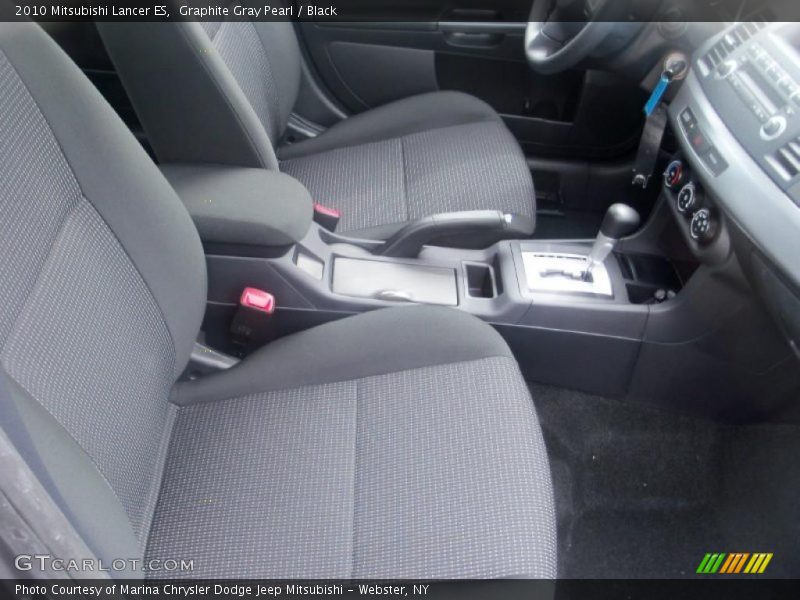 Graphite Gray Pearl / Black 2010 Mitsubishi Lancer ES