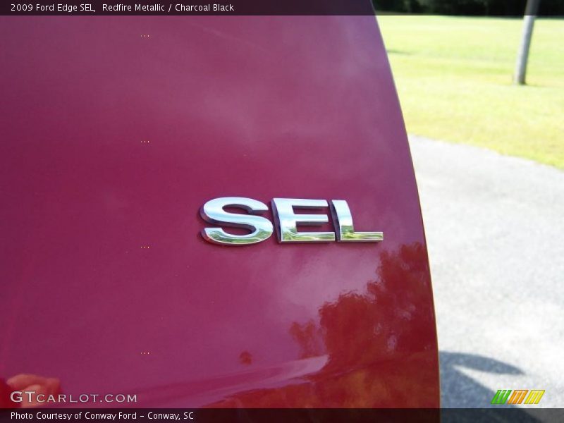 Redfire Metallic / Charcoal Black 2009 Ford Edge SEL