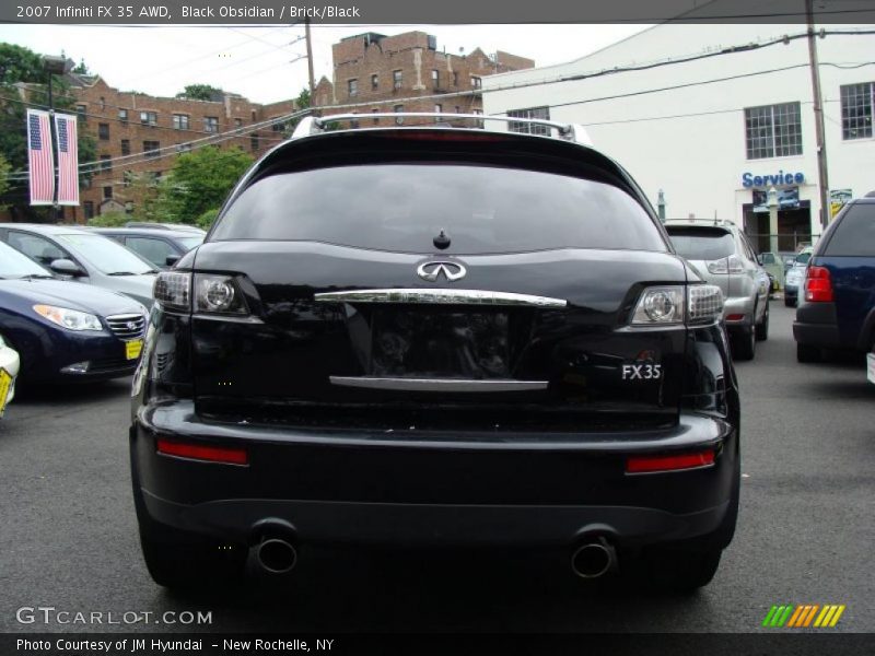 Black Obsidian / Brick/Black 2007 Infiniti FX 35 AWD