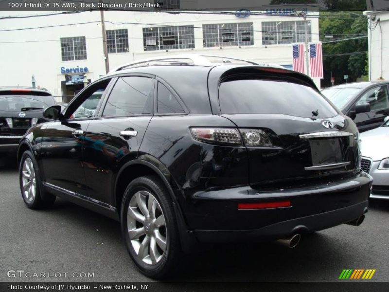 Black Obsidian / Brick/Black 2007 Infiniti FX 35 AWD