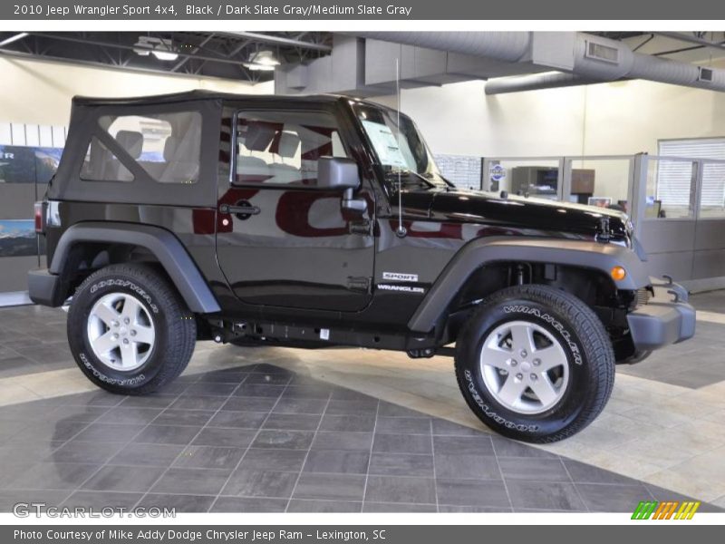 Black / Dark Slate Gray/Medium Slate Gray 2010 Jeep Wrangler Sport 4x4